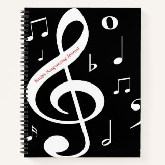 Notas musicales Diario de escritura de canciones
