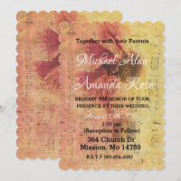 Notas musicales e Invitación a la boda de Daisy