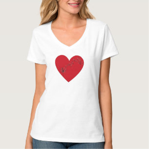 Notas musicales en el corazón, camiseta