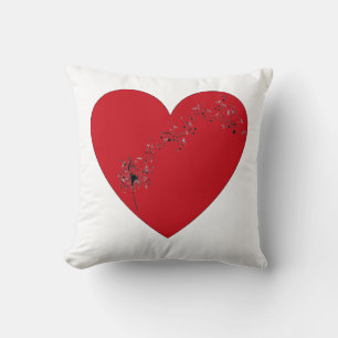 Notas musicales en el corazón, Cojín decorativo