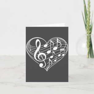 Notas Musicales en Forma de Corazón Día de San Val