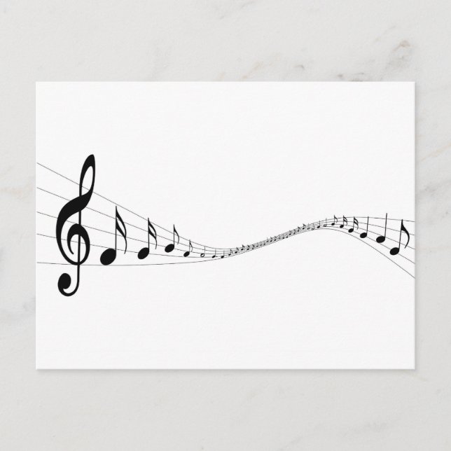 Notas musicales en forma de ola (Anverso)