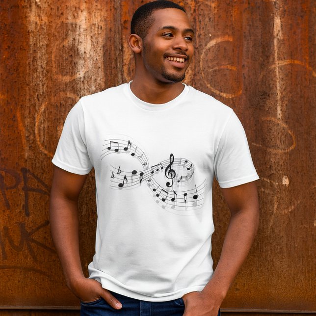 Notas Musicales En Una Camiseta De La Línea Del Pe (Subido por el creador)