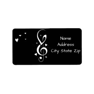 **NOTAS MUSICALES** ETIQUETAS DE DIRECCIÓN DE REGR