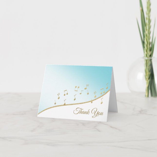 Notas musicales Gracias (Anverso)