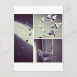 Notas musicales Origami Crane Mobile