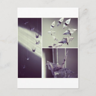 Notas musicales Origami Crane Mobile
