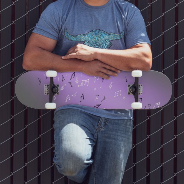 Notas musicales Purple Glow Skateboard (Exterior 3)