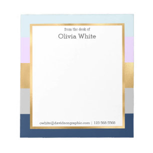 Notas Nombre personalizado  De La Oficina Del Bloc De No