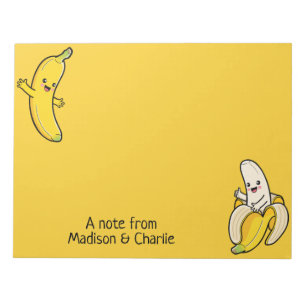 Notas Nombre(s) personalizado(s) de Cute Bananas Bloc de