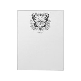Notas Páginas De Coloración De Mariposa Para Bloc De Not