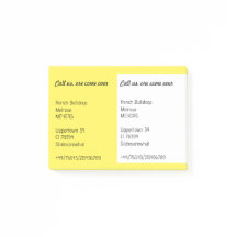 Notas para su volante