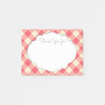 Notas pegajosas de agradecimiento