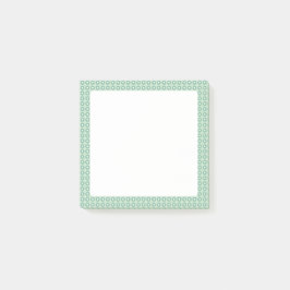 Notas pegajosas de Cute Green Floral Pattered