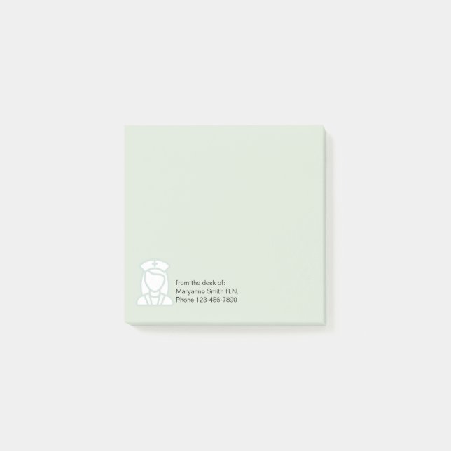 Notas pegajosas de la enfermera médica (Anverso)