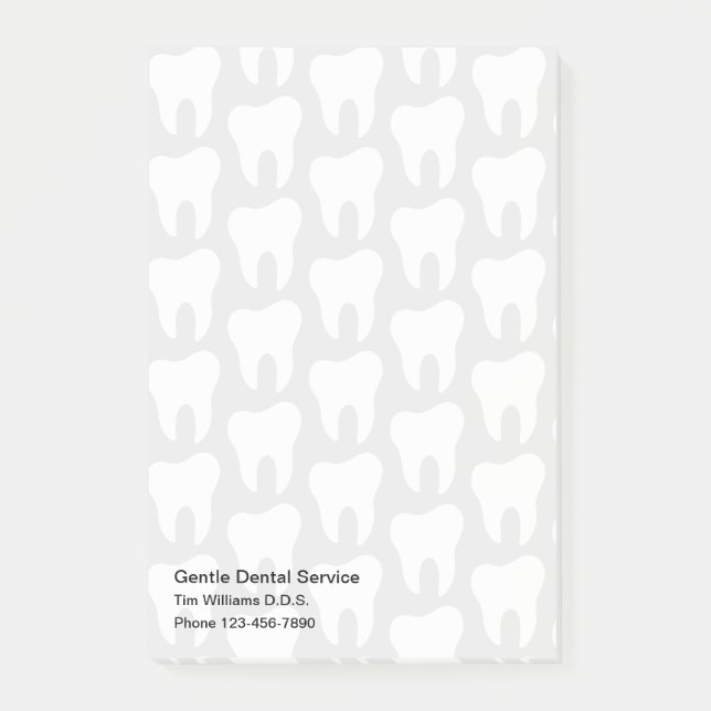 Notas pegajosas de la oficina dental (Anverso)