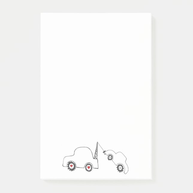 Notas pegajosas de la remolque del amor (Anverso)