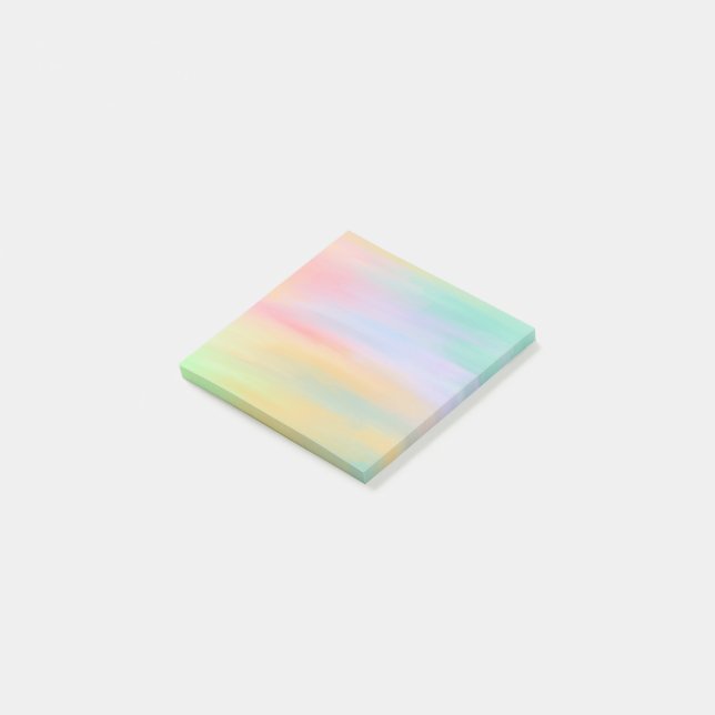 Notas pegajosas del arco iris Pastel (En perspectiva)