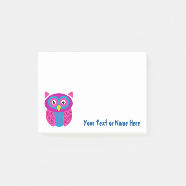 Notas pegajosas del búho enrrollado (Anverso)