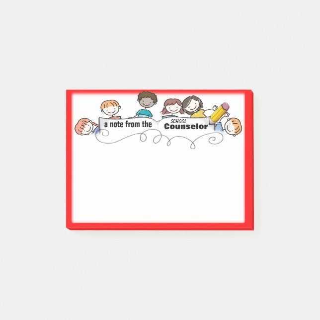 Notas pegajosas del consejero de la escuela (Anverso)