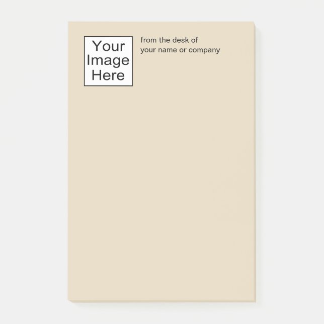 Notas pegajosas del logotipo del negocio (Anverso)