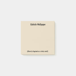 Notas pegajosas del papel pintado del cubículo