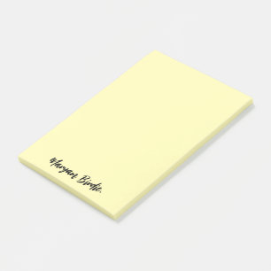 Notas pegajosas post-it personalizadas con nombre
