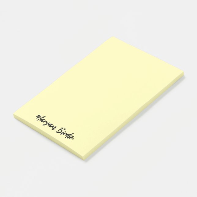 Notas pegajosas post-it personalizadas con nombre (En perspectiva)