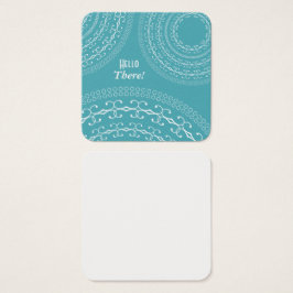 Notas personales de la sorpresa turquesa y blanca