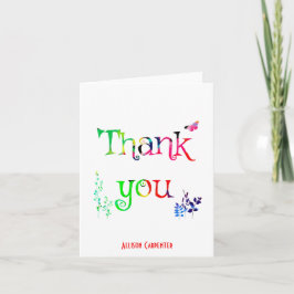 Notas personalizadas de agradecimiento, cartas arc
