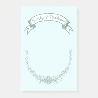 Notas personalizadas de Bride y Groom Post-it®