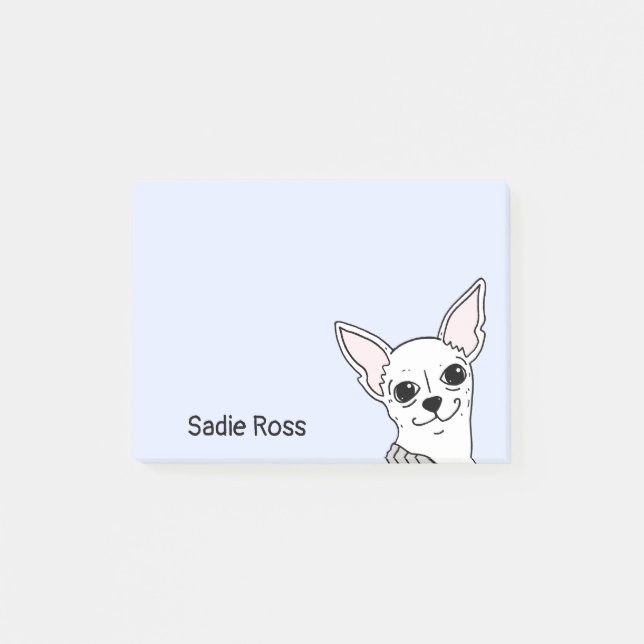 Notas personalizadas de Chihuahua sonrientes (Anverso)