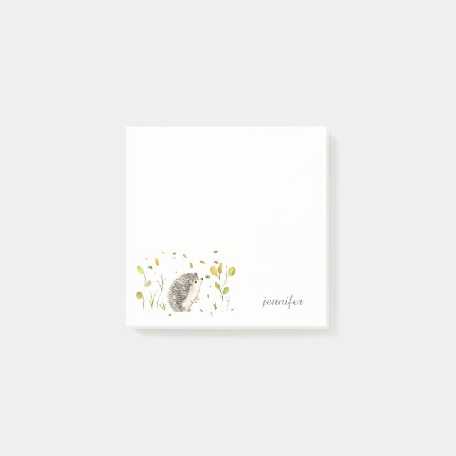 Notas personalizadas de Hedgehog Post-it® (Anverso)