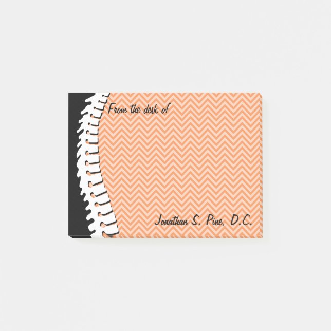 Notas personalizadas de la columna vertebral y los (Anverso)