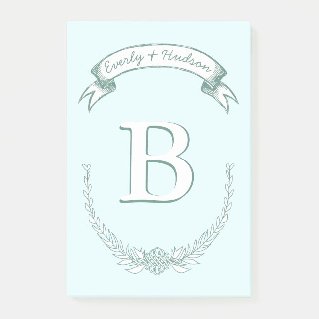 Notas personalizadas de Mongram Post-it® (Anverso)