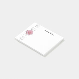 Notas personalizadas de Pink Gerber Daisy