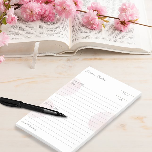 Notas personalizadas de Pink Sermon enlazadas (Subido por el creador)