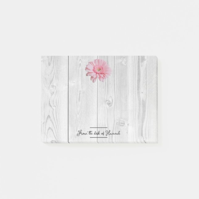 Notas personalizadas de Rustic Gerber Daisy (Anverso)