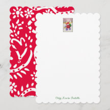 Notas personalizadas de Santa mariquita