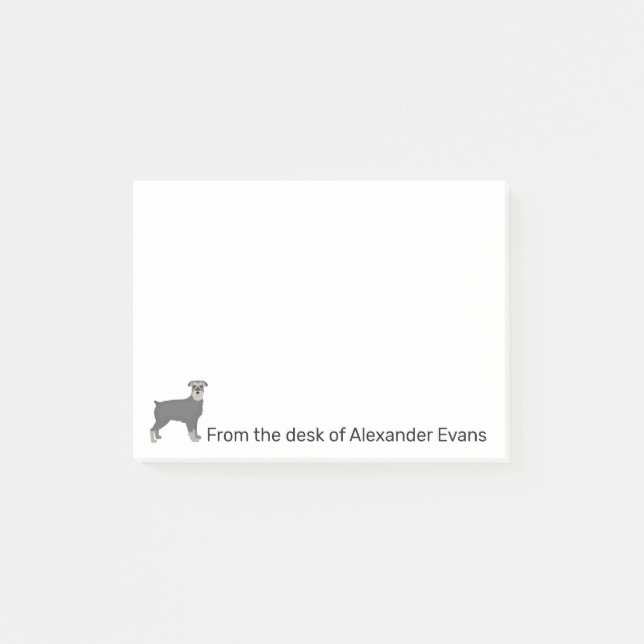 Notas personalizadas de Schnauzer (Anverso)