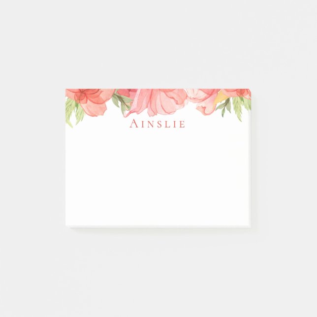 Notas personalizadas de Wispy Floral (Anverso)