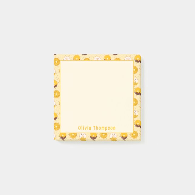 Notas personalizadas del oso Kawaii (Anverso)