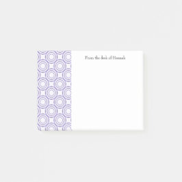 Notas personalizadas del patrón de círculo violent