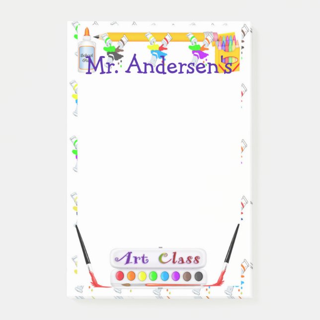 Notas personalizadas del Poste-it® de la clase de (Anverso)