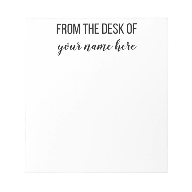 Notas Personalizado desde el escritorio del Bloc de nota (Frente)