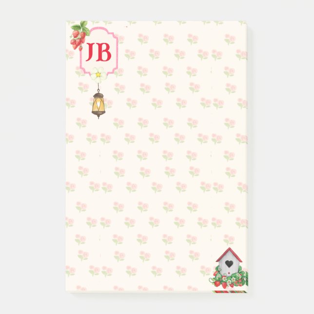 Notas personalizado Strawberry Post-it® (Anverso)
