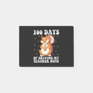 Notas Post-it® 100 Days Of Driving my Teacher Nuts GroundHog