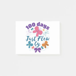 Notas Post-it® 100 días de la mariposa en la escuela 100 días