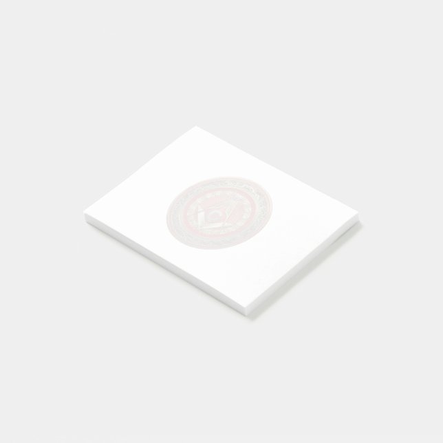 Notas Post-it® [100] Master Mason - Gold Square & Compass (En perspectiva)