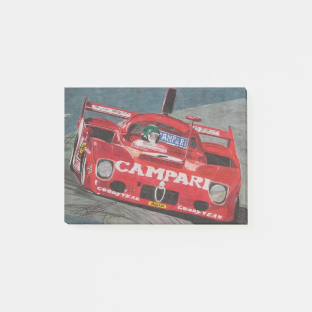 Notas Post-it® 1975 Alfa Romeo T33:TT:12 (Anverso)